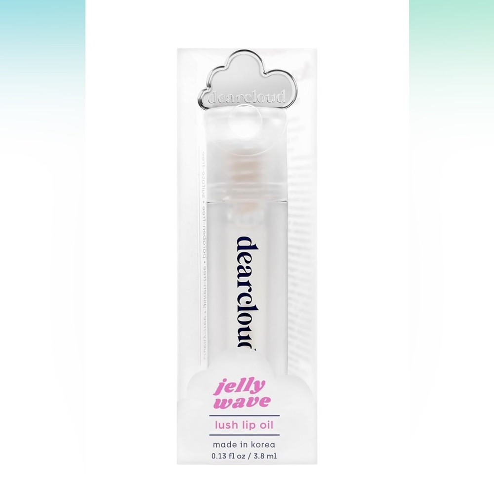 Dearcloud Jelly Wave Lush Lip Oil– Clear(Diamond) Gloss-Korean skincare Collagen